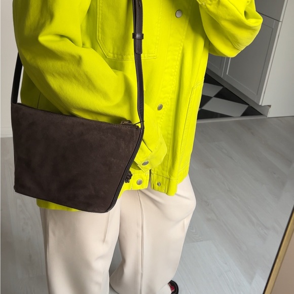 Zara split leather crossbody bag NWT - Picture 3 of 6